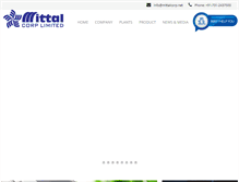 Tablet Screenshot of mittalcorp.net